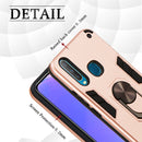 For vivo Y17 / Y15 / Y12 / U10 / Y11 / Y3 2 in 1 Armour Series PC + TPU Protective Case with Ring Holder(Dark Blue)