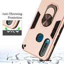 For vivo Y17 / Y15 / Y12 / U10 / Y11 / Y3 2 in 1 Armour Series PC + TPU Protective Case with Ring Holder(Dark Blue)