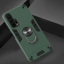 For Huawei Honor 20 / nova 5T 2 in 1 Armour Series PC + TPU Protective Case with Ring Holder(Green)