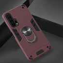 For Huawei Honor 20 / nova 5T 2 in 1 Armour Series PC + TPU Protective Case with Ring Holder(Wine Red)
