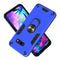 For LG G8X ThinQ / V50S ThinQ 2 in 1 Armour Series PC + TPU Protective Case with Ring Holder(Dark Blue)