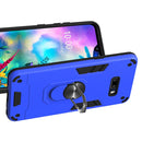 For LG G8X ThinQ / V50S ThinQ 2 in 1 Armour Series PC + TPU Protective Case with Ring Holder(Dark Blue)