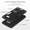 For LG G8X ThinQ / V50S ThinQ 2 in 1 Armour Series PC + TPU Protective Case with Ring Holder(Dark Blue)