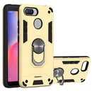 For Xiaomi Redmi 6 (Perforated) 2 in 1 Armour Series PC + TPU Protective Case with Ring Holder(Gold)