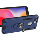 For Xiaomi Redmi 6 (Perforated) 2 in 1 Armour Series PC + TPU Protective Case with Ring Holder(Royal Blue)