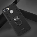 For Xiaomi Redmi 6 (Perforated) 2 in 1 Armour Series PC + TPU Protective Case with Ring Holder(Black)