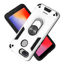 For Xiaomi Redmi 6 (Perforated) 2 in 1 Armour Series PC + TPU Protective Case with Ring Holder(Silver)