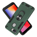 For Xiaomi Redmi 6 (Perforated) 2 in 1 Armour Series PC + TPU Protective Case with Ring Holder(Dark Green)