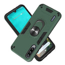 For Xiaomi Mi CC9e / A3 2 in 1 Armour Series PC + TPU Protective Case with Ring Holder(Dark Green)