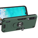 For Xiaomi Mi CC9e / A3 2 in 1 Armour Series PC + TPU Protective Case with Ring Holder(Dark Green)