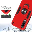 For Xiaomi Mi CC9e / A3 2 in 1 Armour Series PC + TPU Protective Case with Ring Holder(Dark Green)