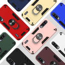 For Xiaomi Mi CC9e / A3 2 in 1 Armour Series PC + TPU Protective Case with Ring Holder(Dark Green)