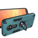 For Motorola E5 Play / E5 (US Version) 2 in 1 Armour Series PC + TPU Protective Case with Ring Holder(Dark Green)