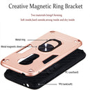 For Motorola E5 Play / E5 (US Version) 2 in 1 Armour Series PC + TPU Protective Case with Ring Holder(Rose Gold)