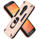 For Motorola E5 Play / E5 (US Version) 2 in 1 Armour Series PC + TPU Protective Case with Ring Holder(Rose Gold)