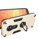 For Motorola E5 Play / E5 (US Version) 2 in 1 Armour Series PC + TPU Protective Case with Ring Holder(Gold)