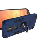For Motorola E5 Play / E5 (US Version) 2 in 1 Armour Series PC + TPU Protective Case with Ring Holder(Royal Blue)