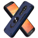 For Motorola E5 Play / E5 (US Version) 2 in 1 Armour Series PC + TPU Protective Case with Ring Holder(Royal Blue)