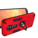 For Motorola E5 Play / E5 (US Version) 2 in 1 Armour Series PC + TPU Protective Case with Ring Holder(Red)