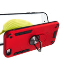 For iPhone 6 / 6s 2 in 1 Armour Series PC + TPU Protective Case with Ring Holder(Red)