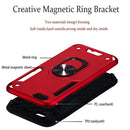 For iPhone 6 / 6s 2 in 1 Armour Series PC + TPU Protective Case with Ring Holder(Red)