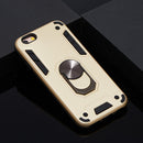 For iPhone 6 / 6s 2 in 1 Armour Series PC + TPU Protective Case with Ring Holder(Gold)