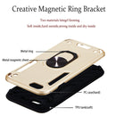 For iPhone 6 / 6s 2 in 1 Armour Series PC + TPU Protective Case with Ring Holder(Gold)