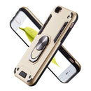 For iPhone 6 / 6s 2 in 1 Armour Series PC + TPU Protective Case with Ring Holder(Gold)
