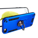 For iPhone 6 / 6s 2 in 1 Armour Series PC + TPU Protective Case with Ring Holder(Dark Blue)