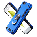 For iPhone 6 / 6s 2 in 1 Armour Series PC + TPU Protective Case with Ring Holder(Dark Blue)