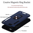 For iPhone 6 / 6s 2 in 1 Armour Series PC + TPU Protective Case with Ring Holder(Royal Blue)