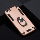 For iPhone 6 / 6s 2 in 1 Armour Series PC + TPU Protective Case with Ring Holder(Rose Gold)