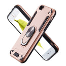For iPhone 6 / 6s 2 in 1 Armour Series PC + TPU Protective Case with Ring Holder(Rose Gold)