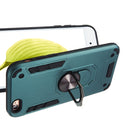 For iPhone 6 / 6s 2 in 1 Armour Series PC + TPU Protective Case with Ring Holder(Dark Green)