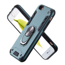 For iPhone 6 / 6s 2 in 1 Armour Series PC + TPU Protective Case with Ring Holder(Dark Green)