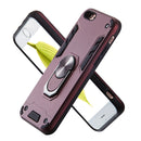 For iPhone 6 / 6s 2 in 1 Armour Series PC + TPU Protective Case with Ring Holder(Wnie Red)
