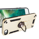 For iPhone SE 2022 / SE 2020 / 8 / 7 2 in 1 Armour Series PC + TPU Protective Case with Ring Holder(Gold)