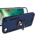 For iPhone SE 2022 / SE 2020 / 8 / 7 2 in 1 Armour Series PC + TPU Protective Case with Ring Holder(Royal Blue)