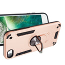 For iPhone SE 2022 / SE 2020 / 8 / 7 2 in 1 Armour Series PC + TPU Protective Case with Ring Holder(Rose Gold)
