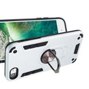 For iPhone SE 2022 / SE 2020 / 8 / 7 2 in 1 Armour Series PC + TPU Protective Case with Ring Holder(Silver)