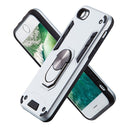 For iPhone SE 2022 / SE 2020 / 8 / 7 2 in 1 Armour Series PC + TPU Protective Case with Ring Holder(Silver)