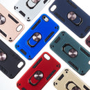 For iPhone SE 2022 / SE 2020 / 8 / 7 2 in 1 Armour Series PC + TPU Protective Case with Ring Holder(Wnie Red)