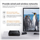 X96Q HD 4K Smart TV Box without Wall Mount, Android 10.0, Allwinner H313 Quad Core ARM Cortex A53 , Support TF Card, HDMI, RJ45, AV, USBx2, Specification:1GB+8GB
