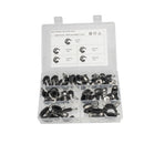 42 PCS Car Rubber Cushion Pipe Clamps Stainless Steel Clamps