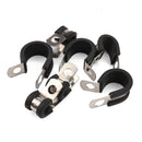 48 PCS Car Rubber Cushion Pipe Clamps Stainless Steel Clamps