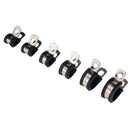 52 PCS Car Rubber Cushion Pipe Clamps Stainless Steel Clamps