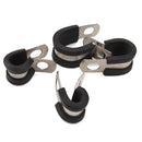 52 PCS Car Rubber Cushion Pipe Clamps Stainless Steel Clamps