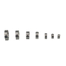 128 PCS Adjustable Single Ear Plus Stainless Steel Hydraulic Hose Clamps O-Clips Pipe Fuel Air Inside Diameter Range: 5.8-21mm