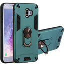 For Samsung Galaxy J4 (2018) 2 in 1 Armour Series PC + TPU Protective Case with Ring Holder(Green)