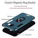 For Samsung Galaxy J4 (2018) 2 in 1 Armour Series PC + TPU Protective Case with Ring Holder(Green)